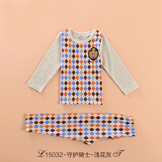 Quần áo mới chính hãng Lala cotton Lycra đồ lót phù hợp với nam trẻ em đồ ngủ trẻ em quần áo mỏng mùa thu áo kiểu cho be gái