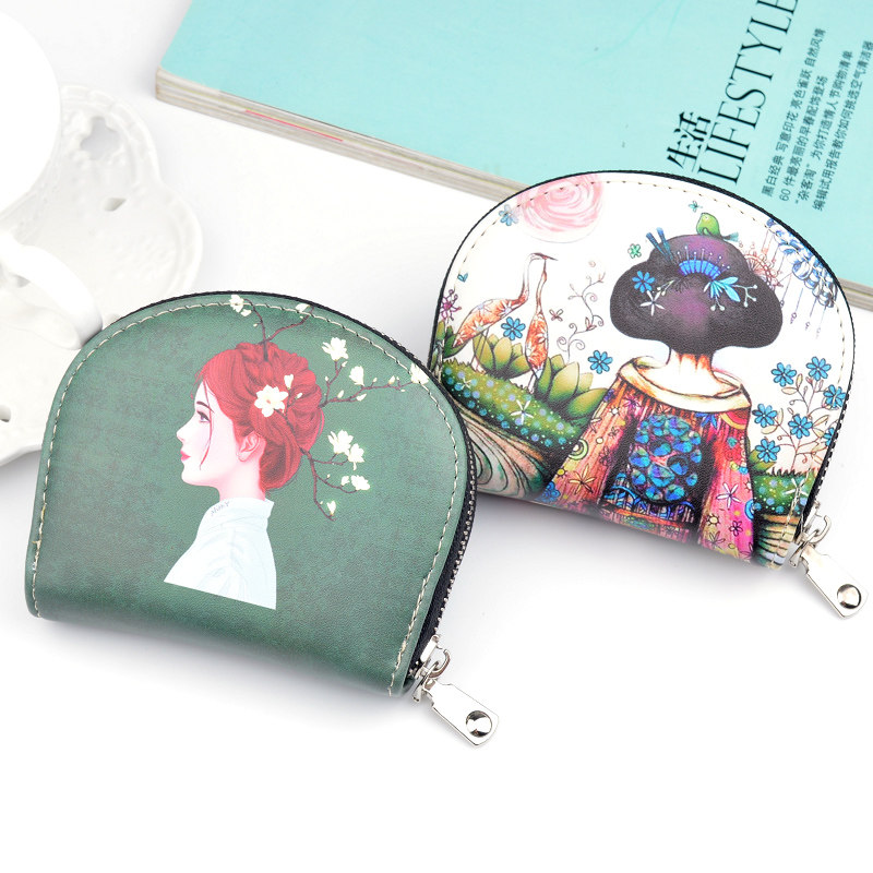 Card bag Women's Korean Cornetto card position Simple small card holder Cartoon mini multi-function coin purse large capacity