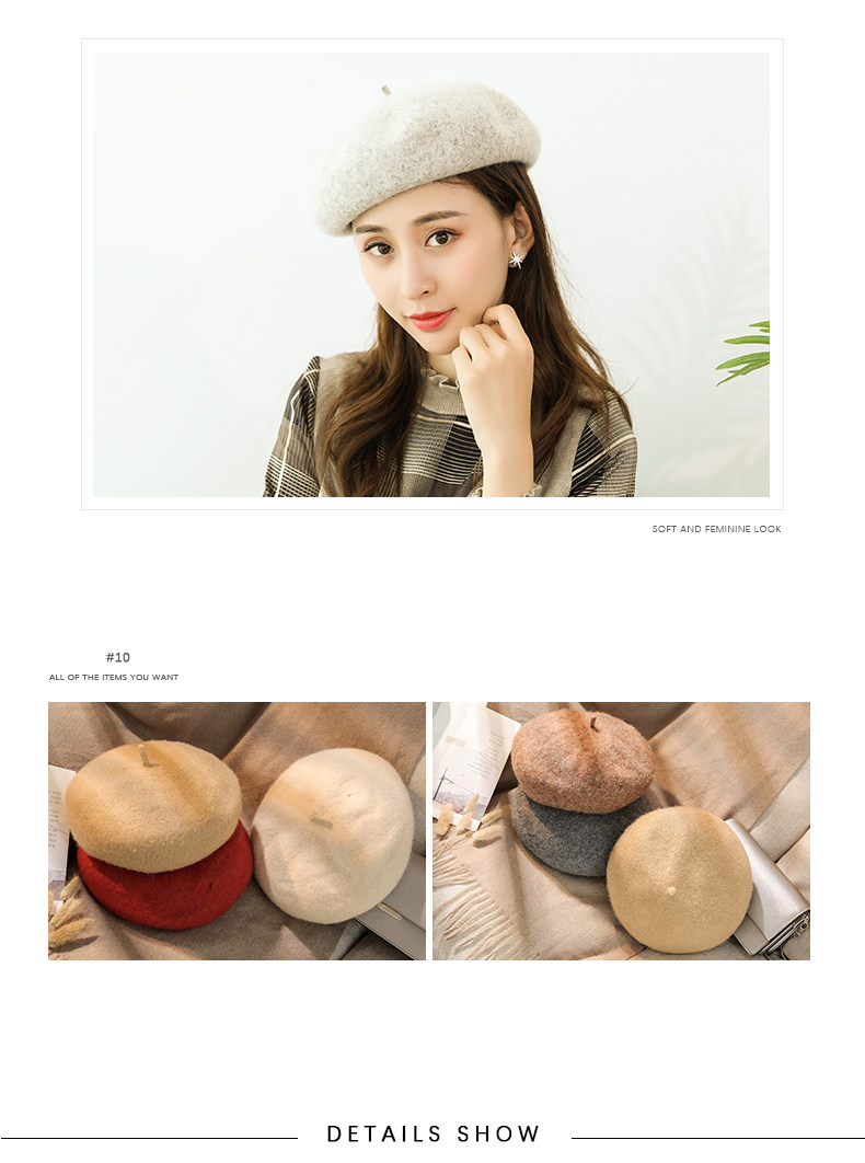 Chapeau pour femme en Melange de laine - Ref 3233706 Image 12