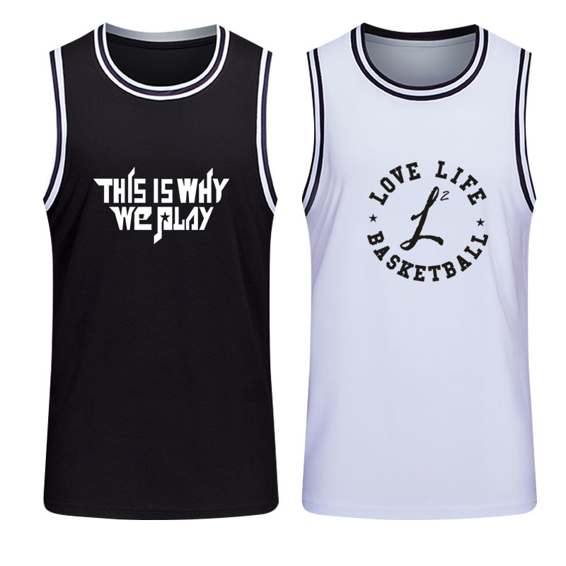 Basketball suit custom single-piece blouse training vest college student sports competition uniforms polo jersey man breathable sweat and sweat