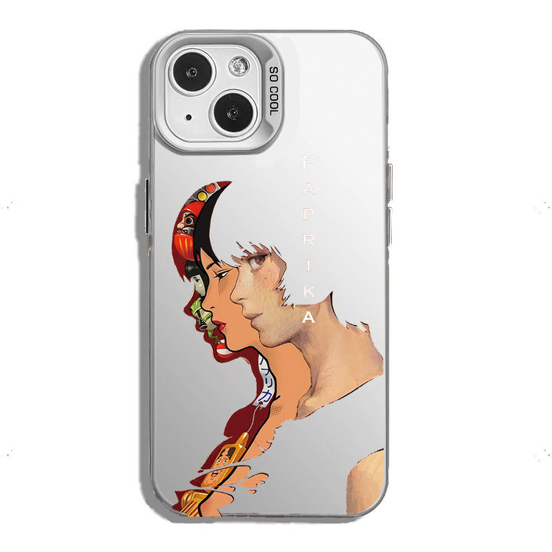 Vintage anime/cyberpunk Red Pepper phone case for Apple iPhone 16, Huawei Vivo, Redmi, and iQOO phones, IMD laser-cut acrylic hard shell, soft case, pura70.