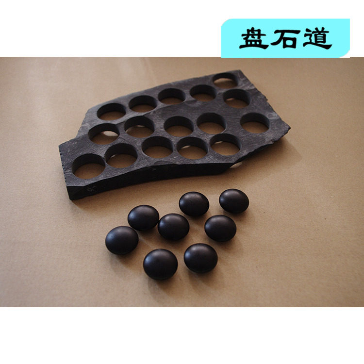 The Japanese imported raw stone natural stone Go pawn is high density