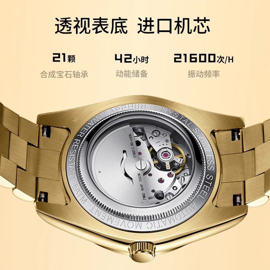 Official Direct Sales]Swiss Rolex Watch Men's Mechanical Watch with Diamonds, Luminous, Waterproof, Business Style, Light Luxury Watch