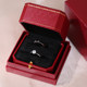 시뮬레이션 된 다이아몬드 반지 커플 결혼 반지 결혼식을위한 가짜 소품 1 캐럿 6 프롱 간단한 생활 반지