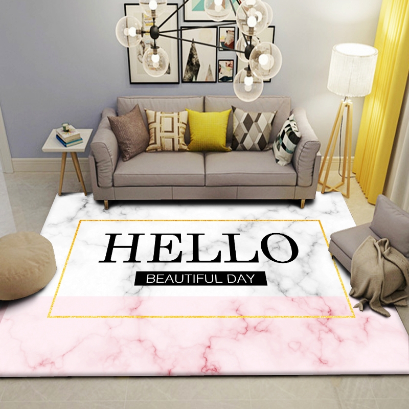 Âm thanh rung với thảm Bắc Âu thời trang đường phố phòng khách sofa bàn cà phê chăn đơn giản hiện đại đầy đủ phòng ngủ đầu giường chăn - Thảm báo giá thảm trải sàn hội trường