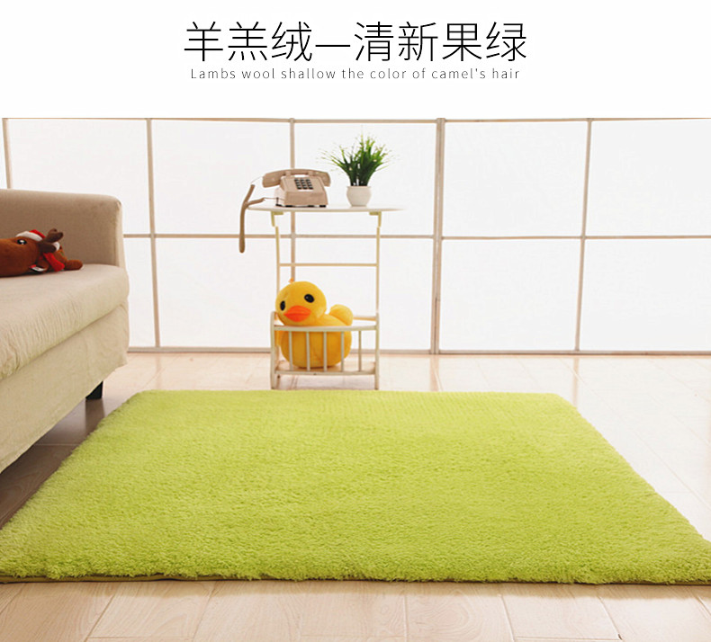 Thảm dày thoải mái phòng khách bàn cà phê chăn hiện đại tối giản rắn màu phòng ngủ đầy đủ giường ngủ chăn tùy chỉnh chiếu mat - Thảm thảm trải sàn cho bé