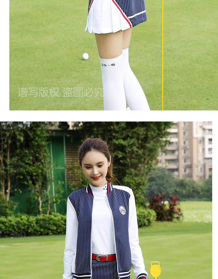 Trang phục golf nữ ZG-6 mới 2018 Quần áo nữ dài tay phù hợp với mùa thu đông găng tay dài chống nắng
