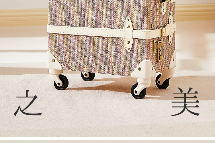 Uniwalker Mới Chống Trầy Xước Retro Vali Đa Năng Bánh Xe Vali Nhỏ Hương Thơm 20 Inch Nội Trú Xe Đẩy Ốp Lưng vali du lịch hãng nào tốt
