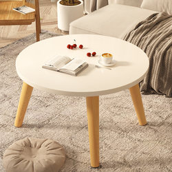 Small Table Bedroom Floor Accessible Luxury Table Modern Coffee Table Living Room For Home Bay Window Minimalist Small Round Table Small Apartment Solid Wood