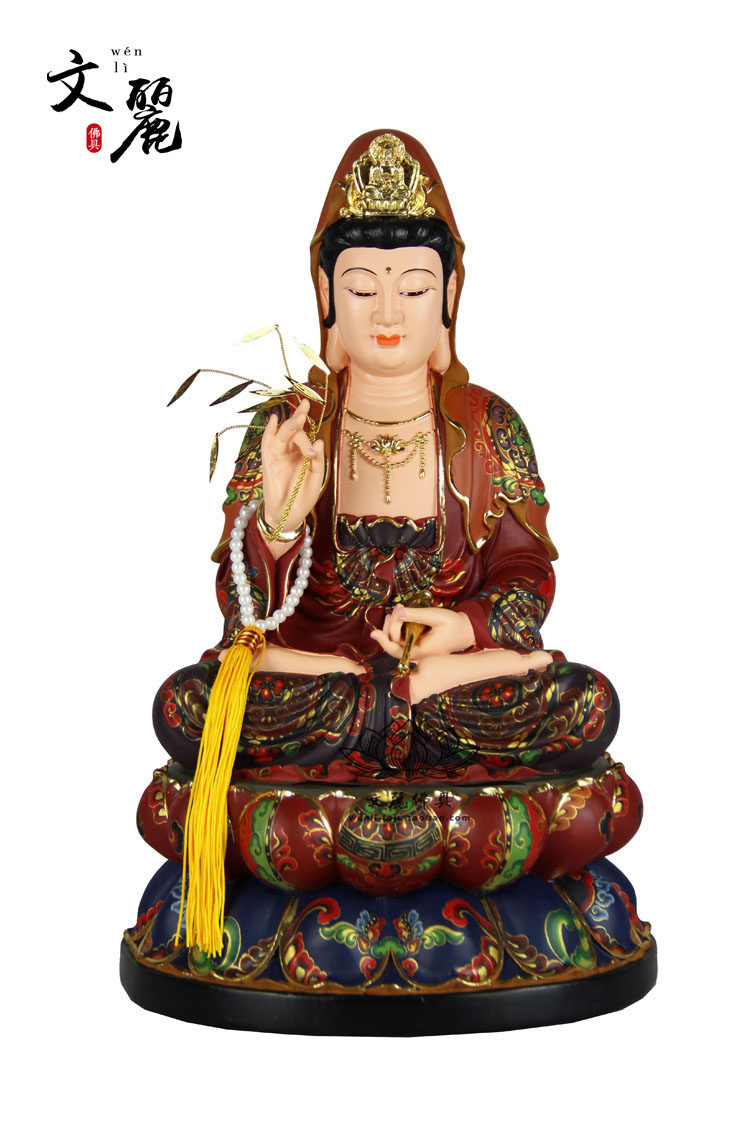 Wen Li Dunhuang Colorful Three Treasures of the Buddha Statue of the Three Treasure of the Buddha Statue of the Buddha Statue of the Buddha Statue of the Buddha