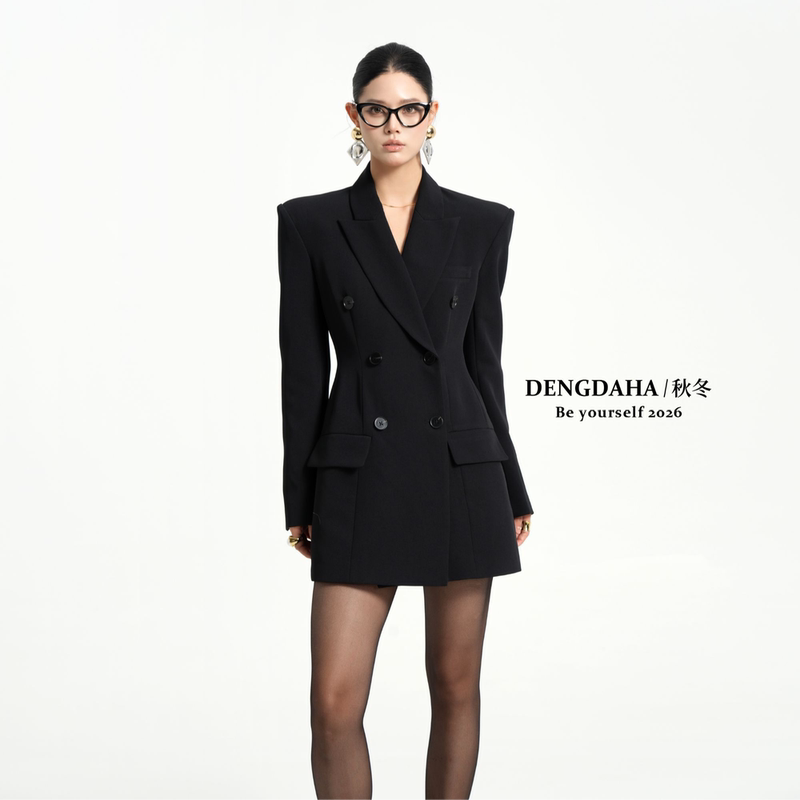 Dengdaha "Office Siren" Commuter Slim-Fit Versatile Slimming Blazer Jacket Tb108 Dengdaha "Office Siren" Commuter Slim-Fit Versatile Slimming Blazer Jacket Tb108