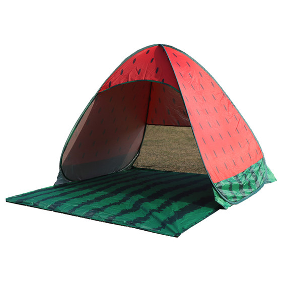 Xingtuo 완전 자동 더블 비치 텐트 야외 빠른 개방 자외선 차단제 천막 낚시 텐트 어린이 초경량 소형 텐트