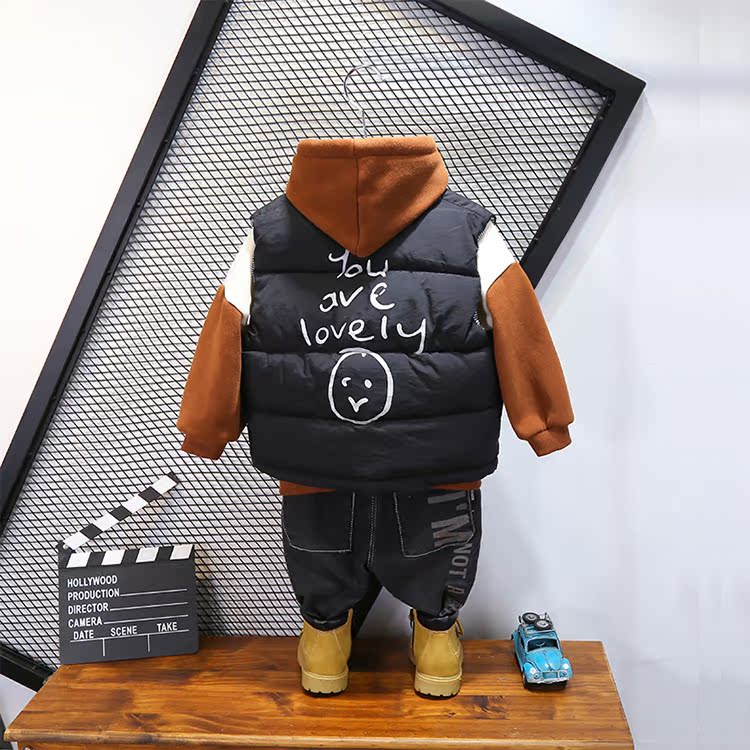 Áo vest trẻ em cotton mùa đông 2018 bé trai mới mặc cho bé mùa thu đông bé phiên bản Hàn Quốc áo gile trẻ em nam