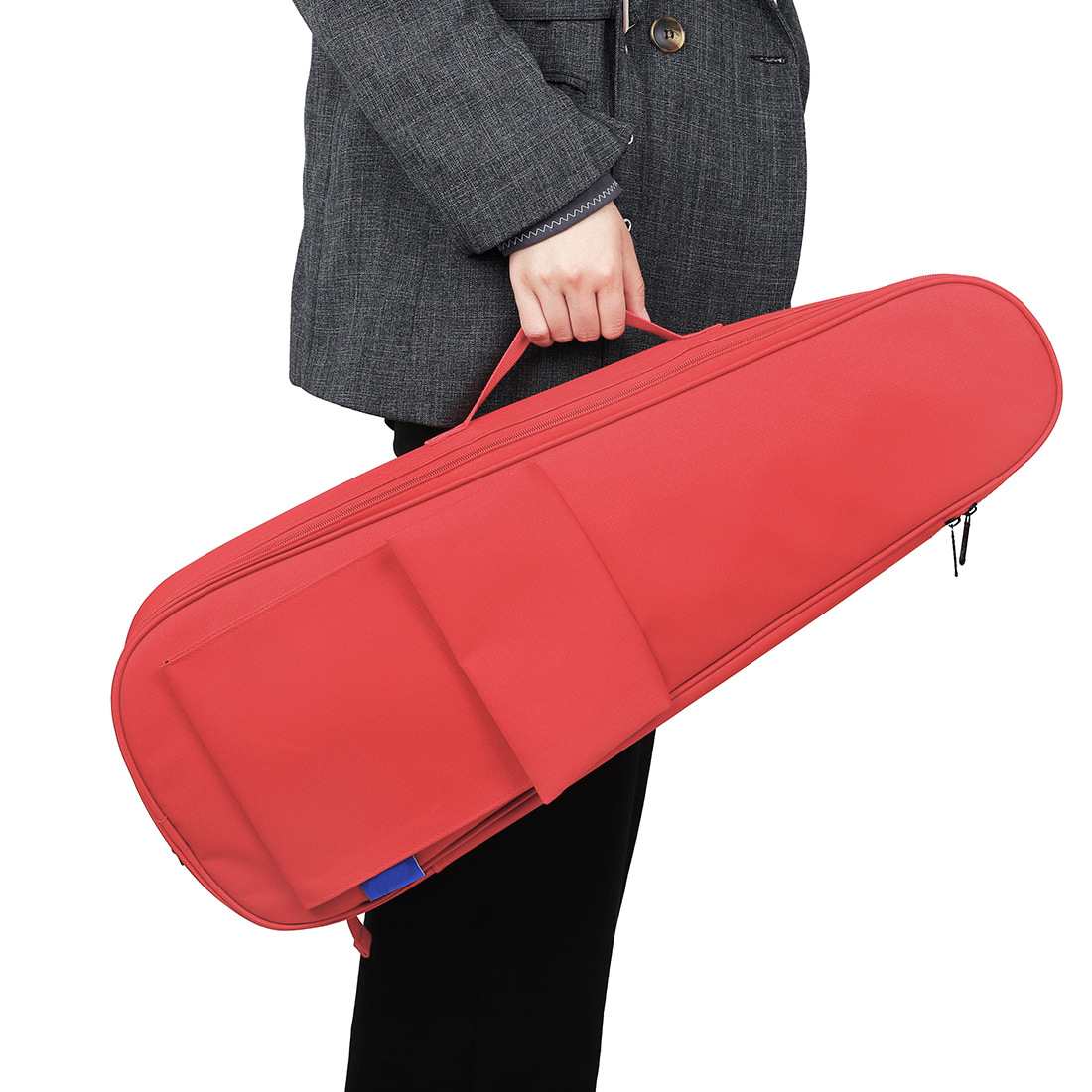 Red Oxford cloth and cotton 24-26 inch ukulele guitar universal bag shoulder portable ukulele bag