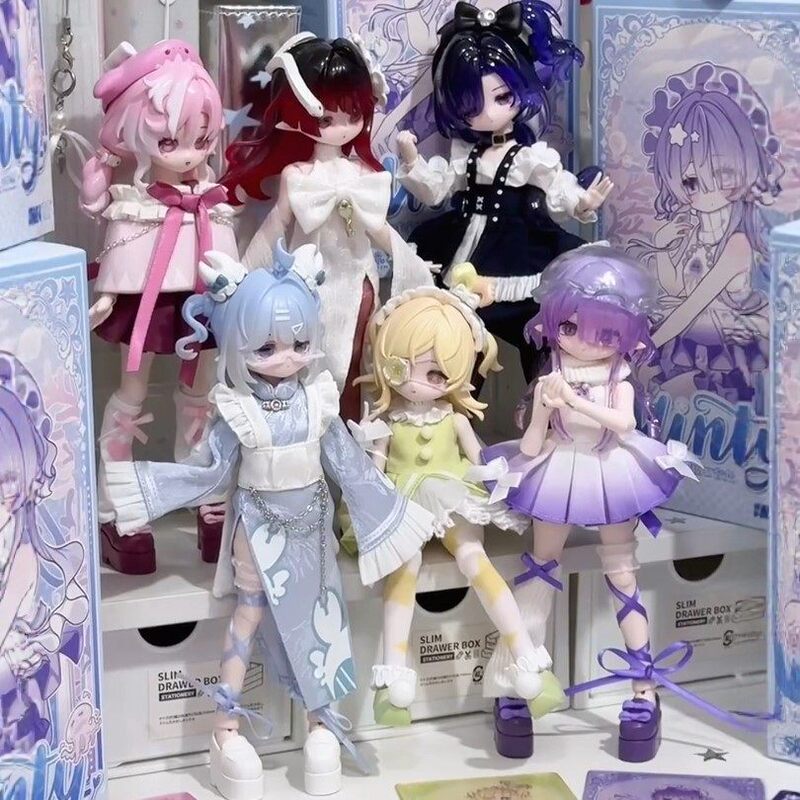 Authentic Come4Free Mi Tian Ocean Gem Second Generation 8-Point Movable Figure Blind Box Dress-Up Bjd Doll Figurine