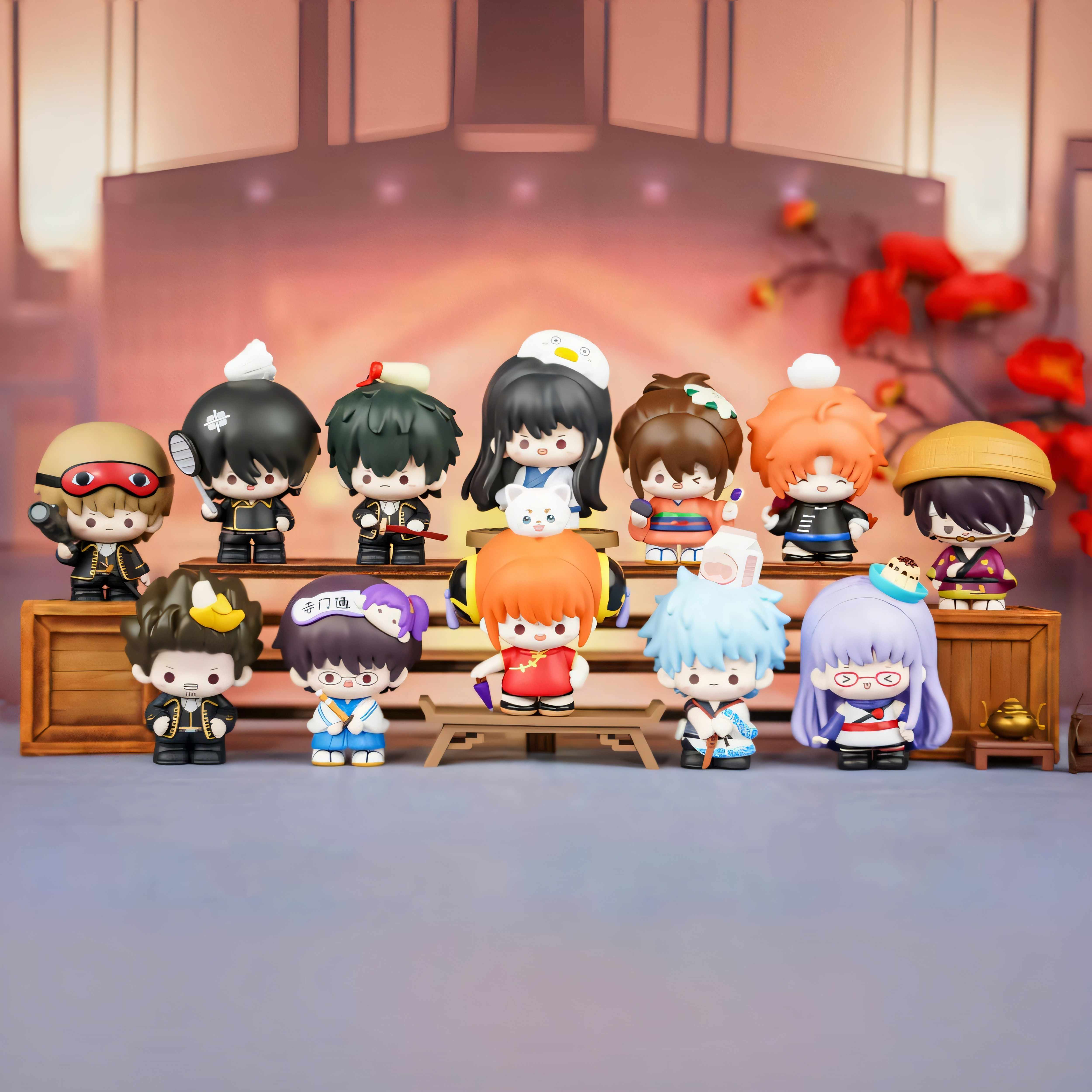 銀魂 海外 中国上海限定 キーホルダーセット 9個 中国上海限定】銀魂