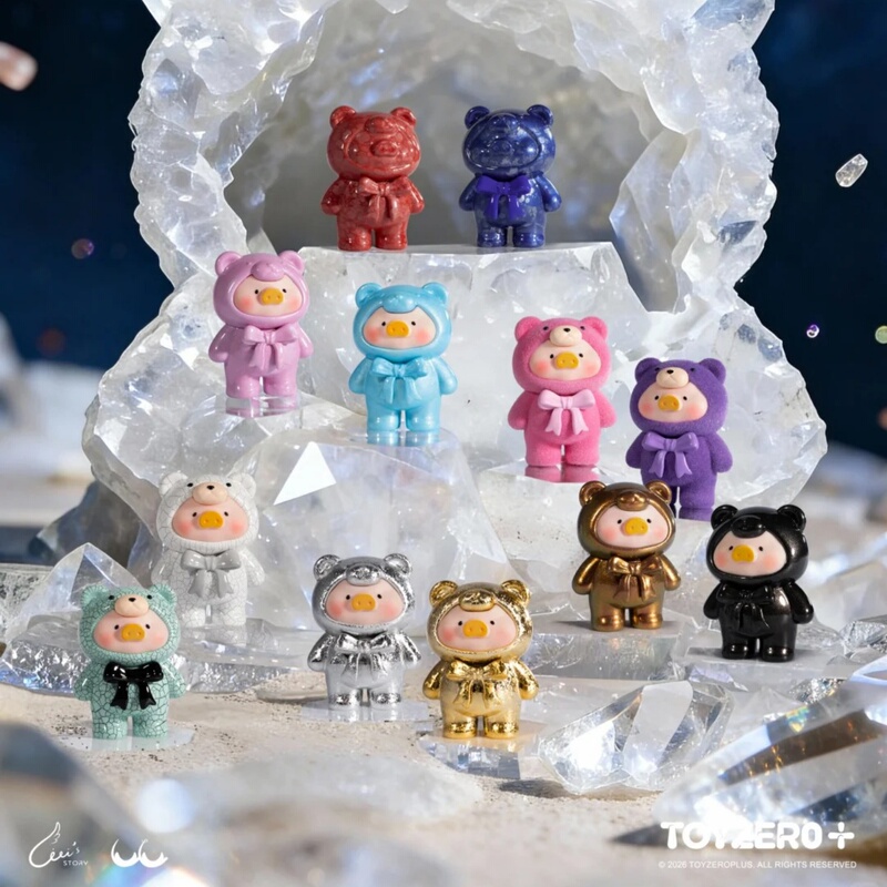 In-Stock Toyzero Zero Plus Canned Pig Lulu Teddy Mini Ore Mining Series Cute Figurine Ornaments