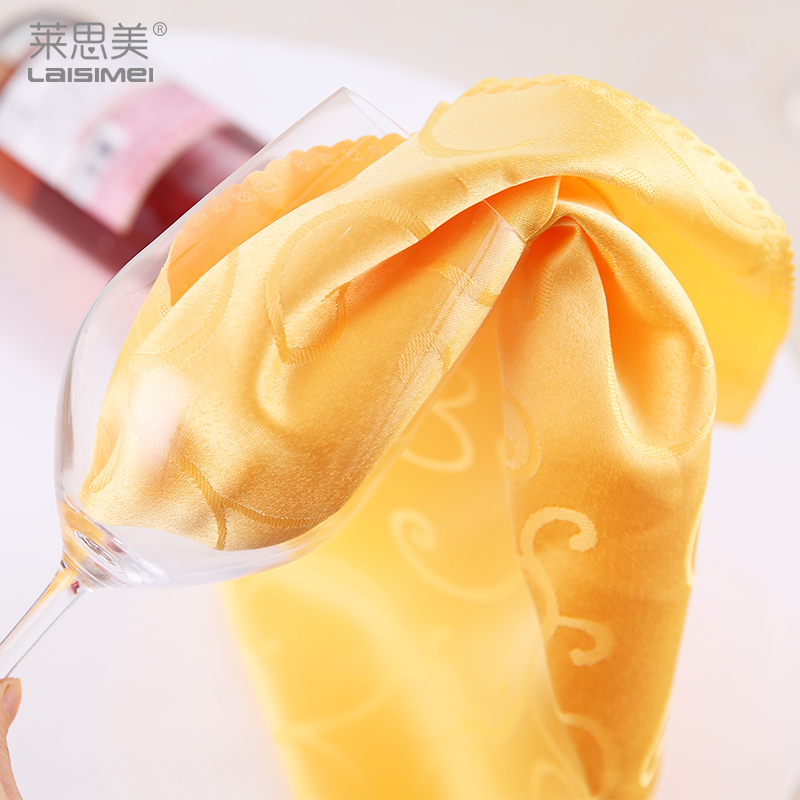 3 pieces not dropping of wool cotton polish cup cloth red wine glass cloth dining room with no drop of color laminated flower napkins strong water absorbent