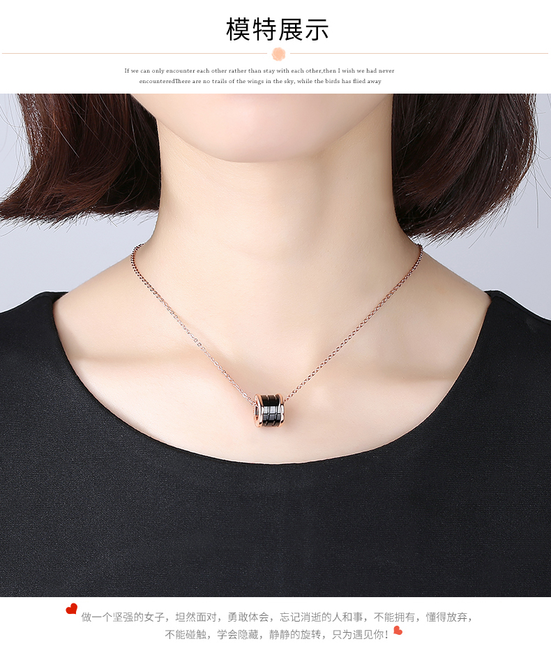 Sterling silver necklace getting lock han edition sen is a pendant necklace ceramic contracted students red trill with money