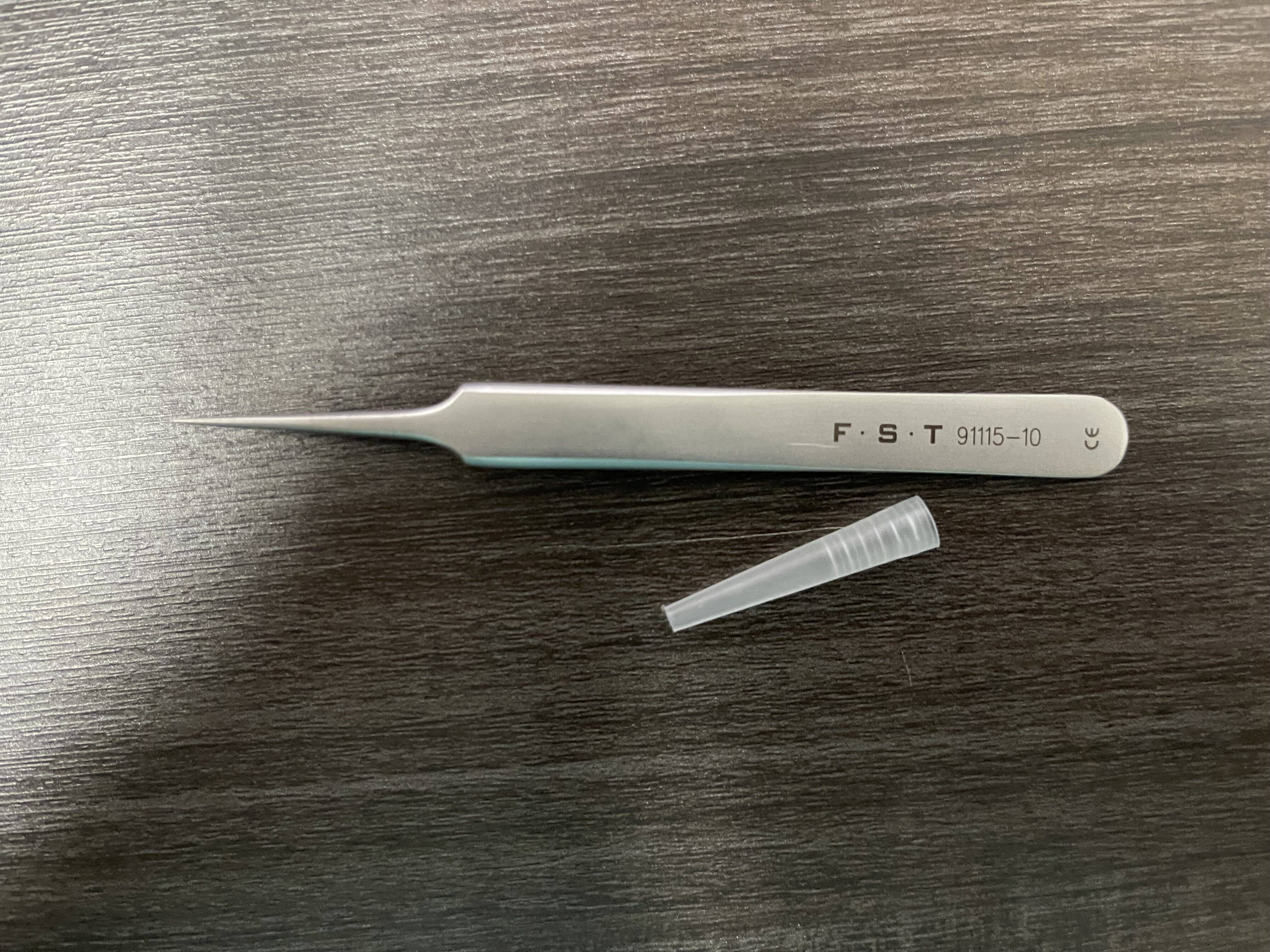 FST镊子91115-10Fine Forceps Straight实验室学生练手精细解剖镊