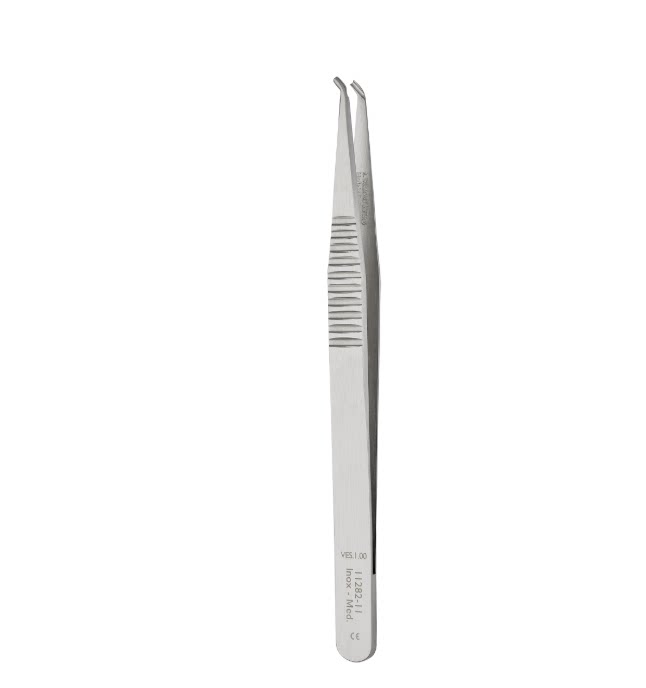 FST导管镊子11282-11 Vessel Cannulation Forceps 1mm OD