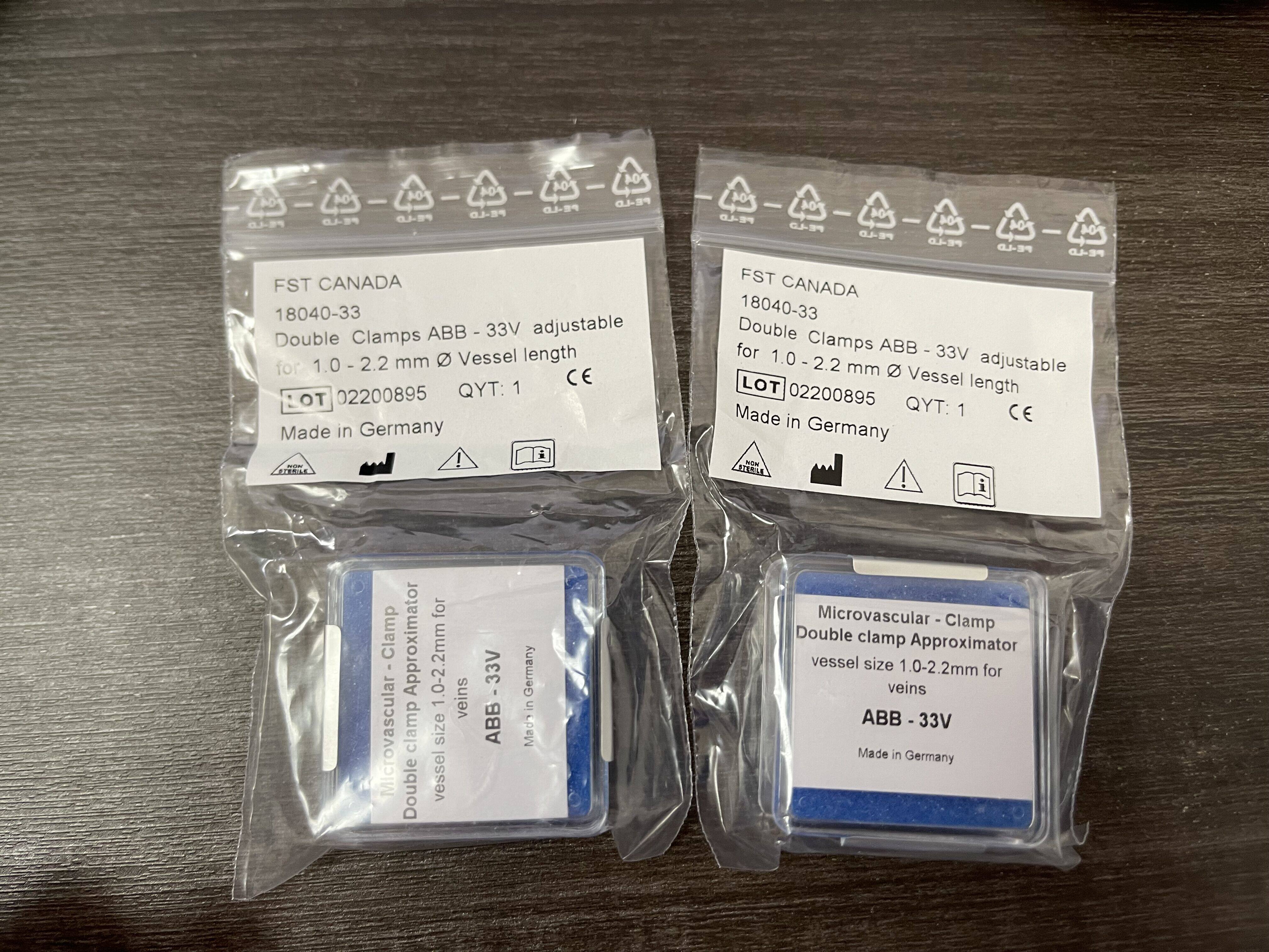 FST血管夹18040-33 Double Micro Clamps