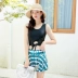 Áo tắm nữ chia nhỏ bảo thủ kiểu váy mỏng che bụng gợi cảm cỡ lớn mới bong bóng mùa xuân kỳ nghỉ nhỏ nước hoa đồ bơi - Bộ đồ bơi hai mảnh 	các kiểu đồ bơi 2 mảnh	 Bộ đồ bơi hai mảnh