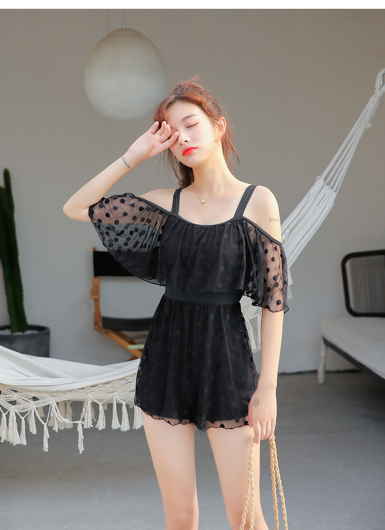 Đồ bơi mới 2018 nữ Xiêm bảo thủ giảm béo bụng phẳng góc tụ tập gợi cảm nhỏ tươi lưới nóng bỏng - Bộ đồ bơi One Piece mẫu áo tắm liền thân đẹp