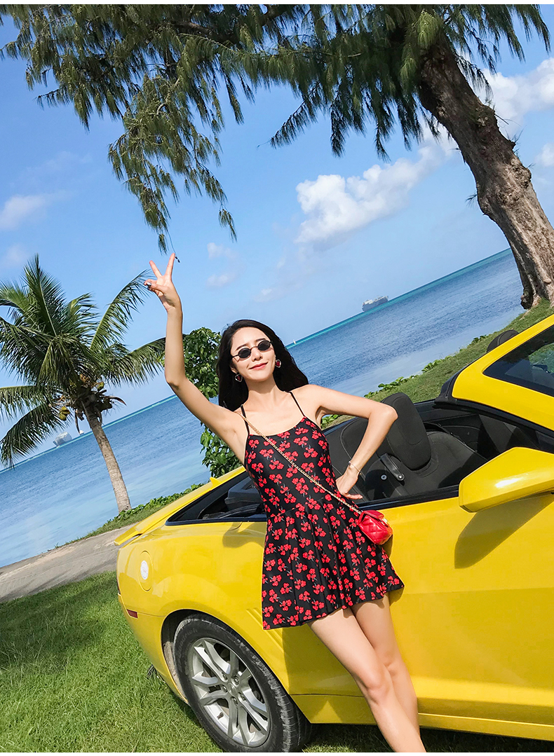 Áo tắm nữ che bụng bảo thủ một mảnh váy nhỏ gợi cảm ngực nhỏ tập hợp nước hoa nhỏ quần bơi boxer tóm tắt bãi biển - Bộ đồ bơi One Piece đồ bơi liền thân cho bé gái
