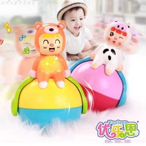 Baby 0-1 year old 2 months old baby early education music toy 6 months and above toddler 9 head-up practice artifact