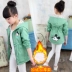 Áo khoác trẻ em mùa thu 2018 áo sơ mi trẻ em mới phiên bản Hàn Quốc của áo len dài mùa thu và mùa đông cho bé mùa xuân và áo gió mùa thu quần áo trẻ em giá rẻ Áo khoác