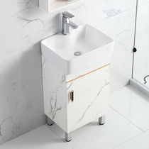 Waterproof Bath Room Cabinet Combo small family washroom washstand Wash Basin Floor Wash Basin Bathroom minimalist Super-small