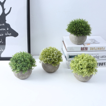 Nordic ins retro potted plant simulation plant bonsai Clover fake flower fake grass decoration ornaments desktop small green plant