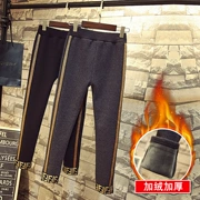 Quần legging nữ cho bé lớn 2018 mùa đông mới mặc bên ngoài ấm áp và nhung dày thêm một chiếc quần gas trẻ em