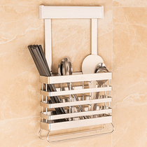 Quick cuddle chopsticks tube pocket kitchen chopsticks basket hanging home fast blue stainless steel chopsticks cage 304 chopsticks rack