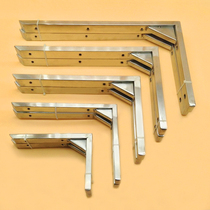 Thickened marble countertop triangular support frame carriage stainless steel layer partition shelf fixed load bearing object holder
