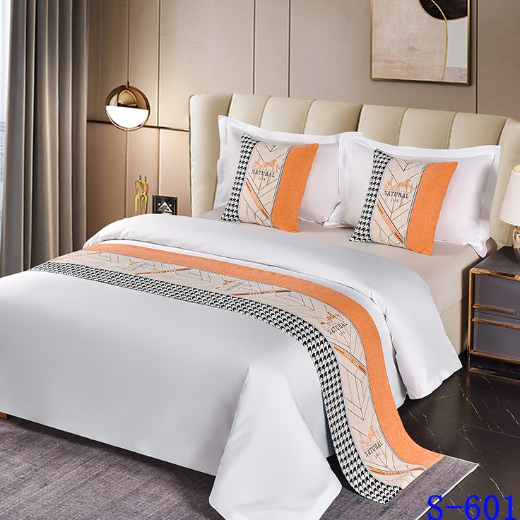 New Chinese-Style Nordic Light Luxury High-End Internet-Famous Home Use, Guesthouse, Hotel Bed Runner, Bed End Scarf, Blanket Decoration Special