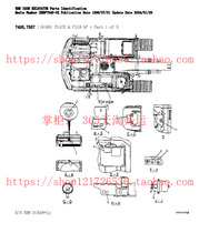 3 CAT Excavator 320B-5BR Parts Manual
