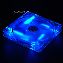12cm fan transparent blue fan color light thin fan cooling transparent case personalized case computer fan