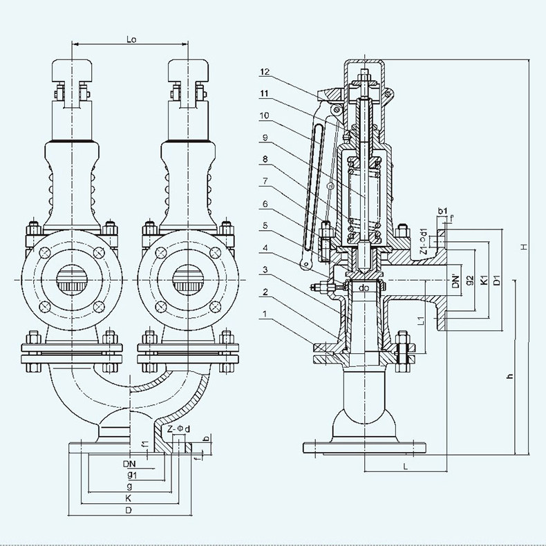 A43H A37H A38Y Flanged type Spring loaded safety valve 8 A43H A37H A38Y Flanged type Spring loaded safety valve design