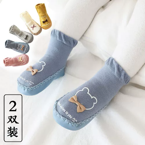 Демисезонные хлопковые нескользящие туфли для раннего возраста подходит для мужчин и женщин для девочек, носки, удобная обувь, мягкая подошва