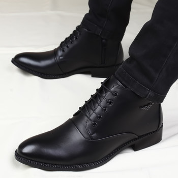 Spring and autumn korean fashion casual style men's pointed toe boots