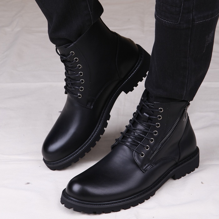 Boots - chaussures en PU ronde pour hiver - semelle caoutchouc - Ref 952641 Image 13