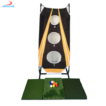 Golf Practice Net Cutting Net Vertical Challenge Backyard Golf Hole Game Fun New Hole Cutting Game