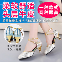 Real Leather Latin Dance Shoes Women Adults All Season High Heel Dance Shoes Ballroom Dancing Shoes Dancing Shoes Soft Bottom Square Dance Shoes