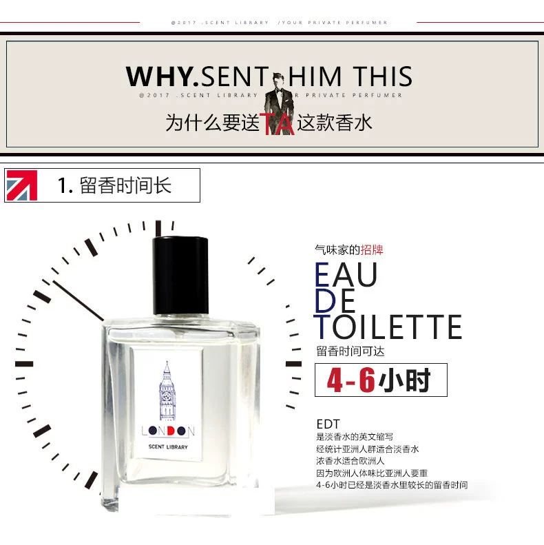 Thư viện mùi hương nước hoa nam mùi thơm nhẹ kéo dài quý ông London 50ml