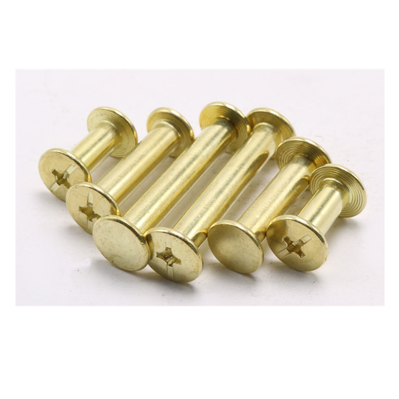 Copper plated ledger This sample book screw primary-secondary rivet phase book butt pair lock binding screw recipes nail 5-100mm