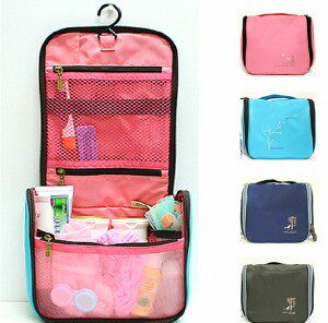Jiangsu, Zhejiang and Shanghai travel storage wash bag with hook waterproof wash bag portable travel cosmetic bag