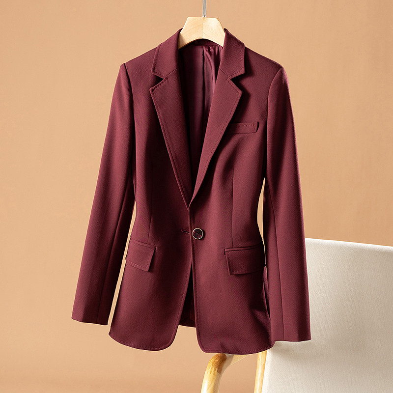 The level of gao-level customization is fashionable and versatile, retro slim, regular casual ladies suits, small suits