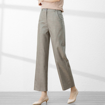 Mapping * Hong Kong womens 2021 new summer nine-leg pants high waist womens trousers suit pants casual pants